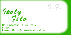 ipoly filo business card